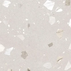 Eiffel art construction Carrelage sol / mur effet terrazzo 80x80 cm RIBE R BEIGE(vendu par boite de 1.28m2)