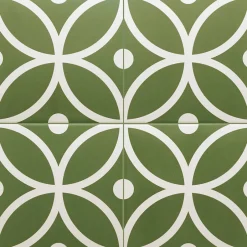 Carrelage sol / mur effet ciment à motif 20x20 cm RIVOLI - BERGEN VERDE-Aelle Carrelage Discount