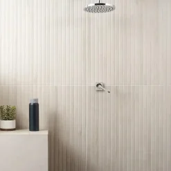 Aelle Carrelage Carrelage sol / mur effet bois bambou à relief 60x120 cm ARTWOOD RIBBON WHITE