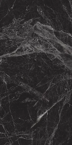 Limcaro Carrelage sol / mur effet marbre noir MAJESTIC BLACK l.60 x L.120 cm Brilliant