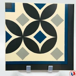 Carrelage sol / mur effet ciment motif cube 20x20 cm 1900 GÜELL 3 ANGLE-Aelle Carrelage Discount