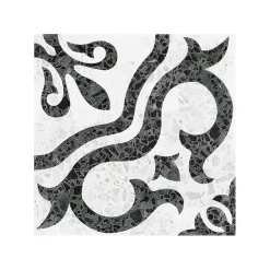 Eiffel art construction Carrelage sol / mur effet terrazzzo coloré à motif 20x20 cm STRACCIATELLA TEGOLE(vendu par boite 1m2)