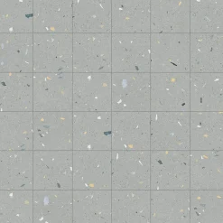 Eiffel art construction Carrelage sol / mur effet terrazzo 20x20 cm Croccante Arandano (vendu par boite de 1m2)