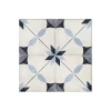 Carrelage sol / mur effet ciment motif bleu 20x20 cm ART NOUVEAU ARCADE BLUE-Aelle Carrelage Online