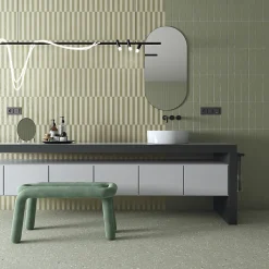 Carrelage sol / mur effet terrazzo 80x80 cm NIZA-R Verde-Aelle Carrelage