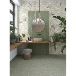 Carrelage sol / mur effet terrazzo 80x80 cm NIZA-R Verde-Aelle Carrelage