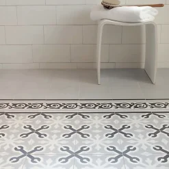 Aelle Carrelage Carrelage sol / mur effet ciment 20x20 cm 1900 LLAGOSTERA GRIS