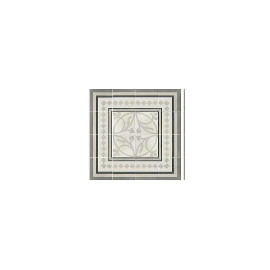 Carrelage sol / mur effet ciment gris 20x20 cm - CAPRICE PROVENCE ANGLE-Aelle Carrelage New