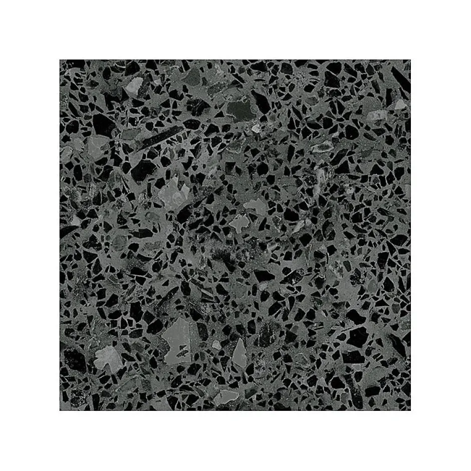 Carrelage sol / mur effet terrazzzo noir 20x20 cm STRACCIATELLA BATTUTO GRAFITO (vendu par boite 1m2)-Eiffel art construction Outlet