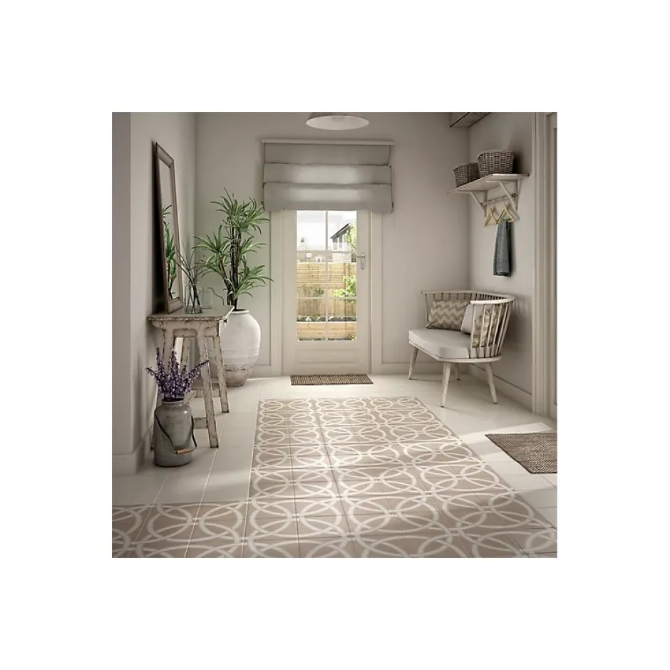 Carrelage sol / mur effet ciment 20x20 cm CAPRICE DECO LOOP PASTEL (vendu par boite de 1m2)-Eiffel art construction