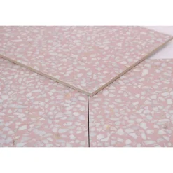 Carrelage sol / mur effet terrazzo rose 30x30 cm FARNESE AMALFI ROSE-Aelle Carrelage Clearance