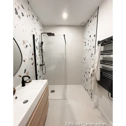 Aelle Carrelage Carrelage sol / mur effet terrazzzo coloré 60x60 cm STRACCIATELLA NACAR