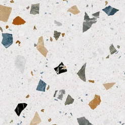 Aelle Carrelage Carrelage sol / mur effet terrazzzo coloré 60x60 cm STRACCIATELLA NACAR