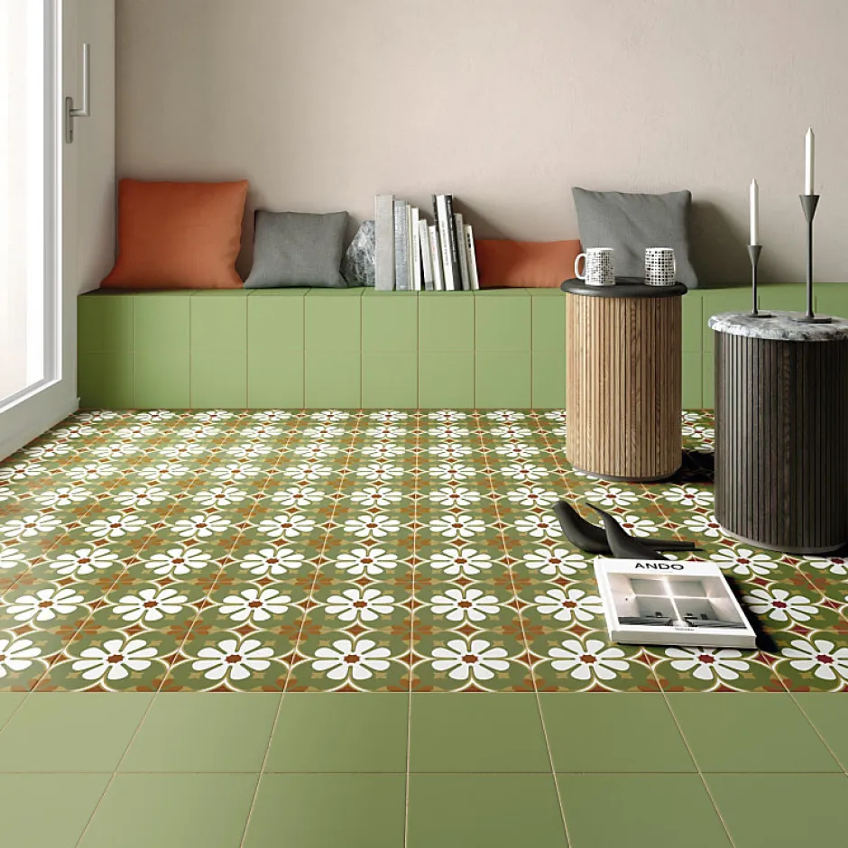 Aelle Carrelage Carrelage sol / mur effet ciment à motif 20x20 cm RIVOLI - PARIS