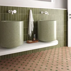 Carrelage sol / mur effet ciment 20x20 cm BERKANE MULTICOLOR NASSAU PATCHWORK-Aelle Carrelage Hot