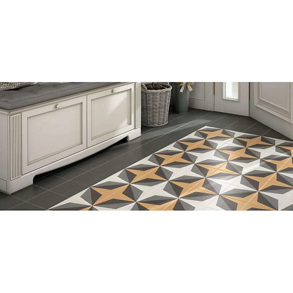 Eiffel art construction Carrelage sol / mur effet ciment 20x20 cm CAPRICE DECO WAVE COLOURS (vendu par boite de 1m2)