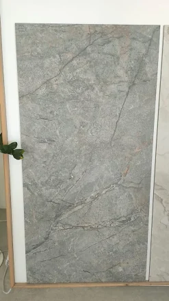 Limcaro Carrelage sol / mur effet marbre gris PETRAVIA GREY l.60 x L.120 cm Mat