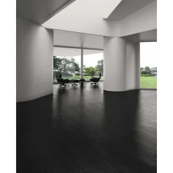 Carrelage sol / mur effet bois noir intense 21,8x89 cm ARHUS NEGRO-Aelle Carrelage Outlet