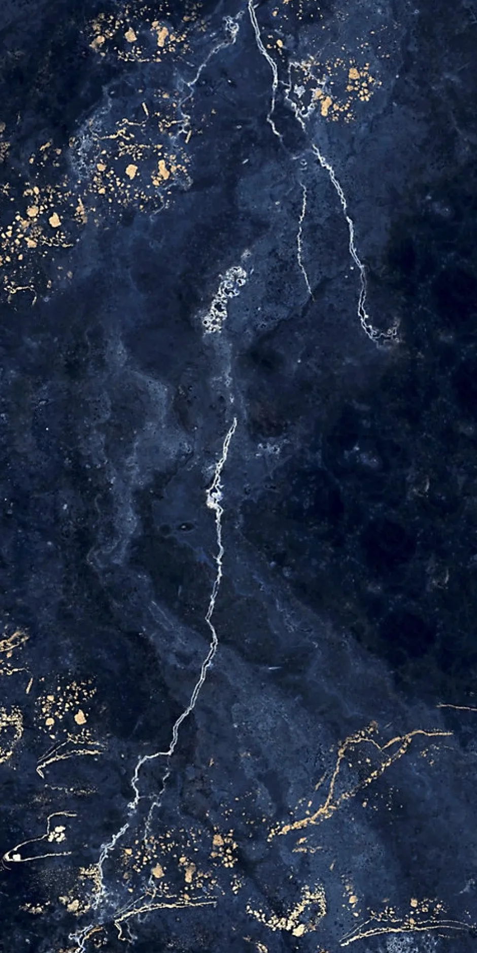 Carrelage sol / mur effet marbre bleu nuit FORTUNA l.60 x L.120 cm Brillant-Limcaro Best