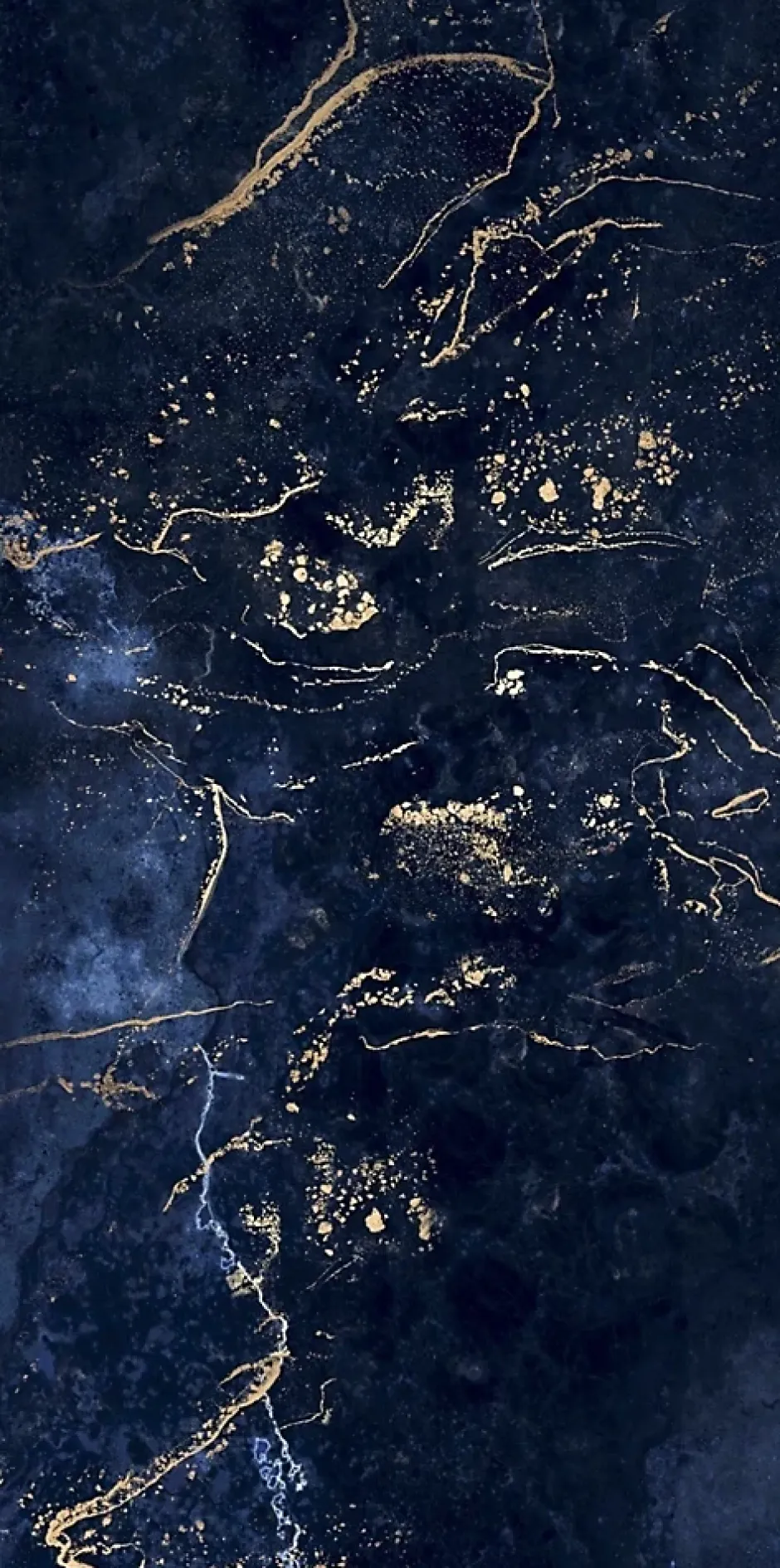 Carrelage sol / mur effet marbre bleu nuit FORTUNA l.60 x L.120 cm Brillant-Limcaro Best