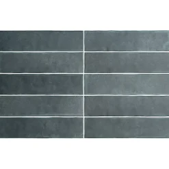 Aelle Carrelage carrelage sol / mur effet zellige bejmat bleu 6x24,6 cm mate ARGILE GLACIER