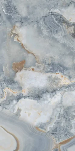 Carrelage sol / mur effet marbre bleu ONYX AGATE BLUE l.60 x L.120 cm Brillant-Limcaro Hot