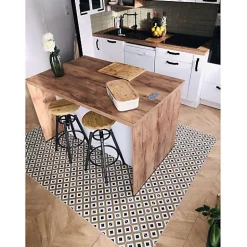 Eiffel art construction Carrelage sol / mur effet marbre marron mate 80x80 cm BIJOUX ODILON