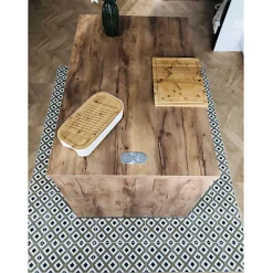 Eiffel art construction Carrelage sol / mur effet marbre marron mate 80x80 cm BIJOUX ODILON