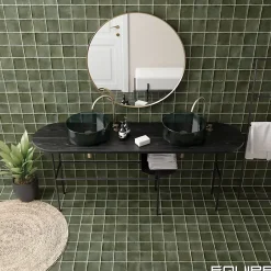 Carrelage sol / mur effet terrazzo 20x20 cm Croccante Eclair Menta - Patchwork (vendu par boite de 1m2)-Eiffel art construction Clearance