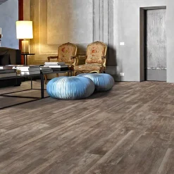 Aelle Carrelage Carrelage sol / mur effet bois vieilli marron 14,4 x 89,3 cm FARO R TIERRA