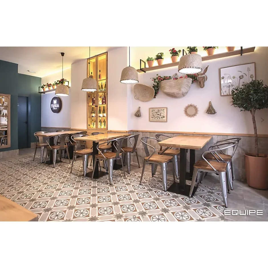 Aelle Carrelage Carrelage sol / mur effet ciment motif coloré 20x20 cm ART NOUVEAU APOLLO COLOUR