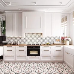 Carrelage sol / mur effet ciment motif coloré 20x20 cm ART NOUVEAU EMBASSY COLOUR-Aelle Carrelage Outlet