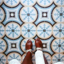 Carrelage sol / mur effet ciment 20x20 cm 1900 BELTRI-Aelle Carrelage Outlet