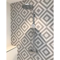 Carrelage sol / mur effet ciment gris 20x20 cm MAORI GOROKA GRIS-Aelle Carrelage Online