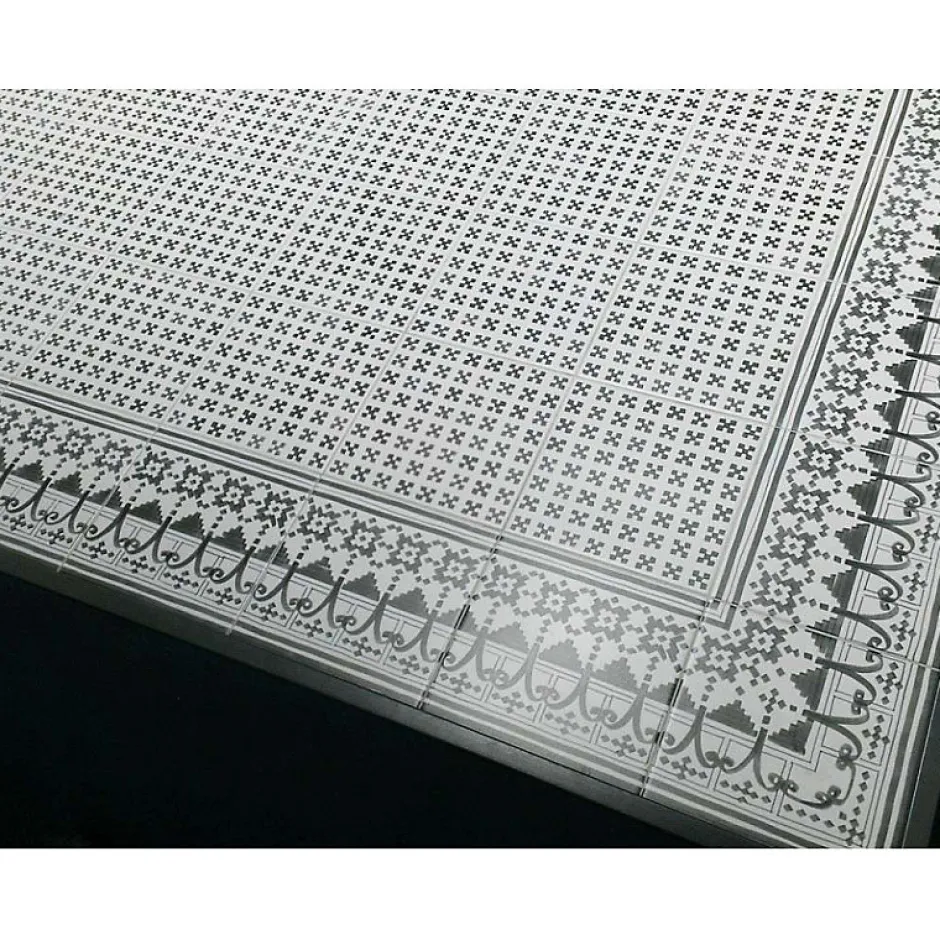 Aelle Carrelage Carrelage sol / mur effet ciment mmotif feutré 20x20 cm VODEVIL BELLARIA 3 ANGLE