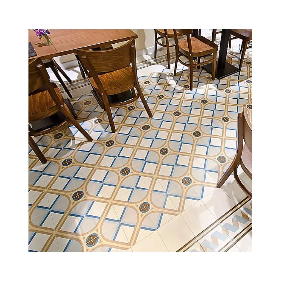 Carrelage sol / mur effet ciment 20x20 cm 1900 FLORENTINA 3 CORNER 20 x 20 cm Carrelage aspect carreaux de ciment-Aelle Carrelage Sale