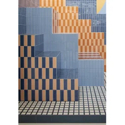 Carrelage sol / mur effet ciment à motif 20x20 cm RIVOLI - AUSTIN-Aelle Carrelage Clearance