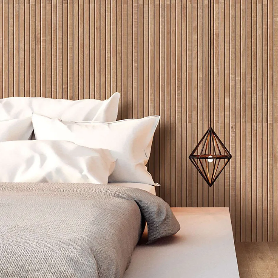 Aelle Carrelage Carrelage sol / mur effet bois bambou relief 60x120 cm ARTWOOD RIBBON NATURAL