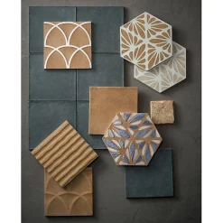 Eiffel art construction Carrelage sol / mur effet ciment 20x20 cm TERRACRETA Forma Vitrea Chamotte(vendu par boite de 1.20m2)