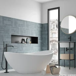 carrelage sol / mur effet zellige bejmat bleu 6x24,6 cm mate ARGILE SKY-Aelle Carrelage Hot