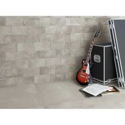 Carrelage sol / mur effet béton gris 80x80 cm RIFT CEMENTO-Aelle Carrelage Sale