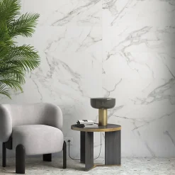 Carrelage sol / mur effet terrazzo brillant 80x80 cm MONACO R GRIS PULIDO-Aelle Carrelage New