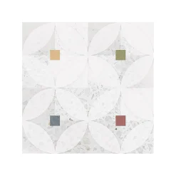 Carrelage sol / mur effet terrazzzo coloré à motif 20x20 cm STRACCIATELLA ZELTEN(vendu par boite 1m2)-Eiffel art construction Clearance