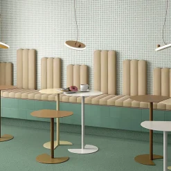 Eiffel art construction Carrelage sol / mur effet terrazzo grand format bleu 80x80 cm MICRA R Indigo