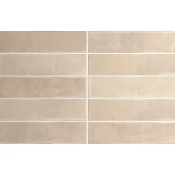 Aelle Carrelage carrelage sol / mur effet zellige bejmat beige 6x24,6 cm mate ARGILE SIENA