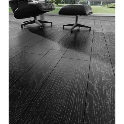 Carrelage sol / mur effet bois noir 14.4x89.3 cm ARHUS NEGRO-Aelle Carrelage Best