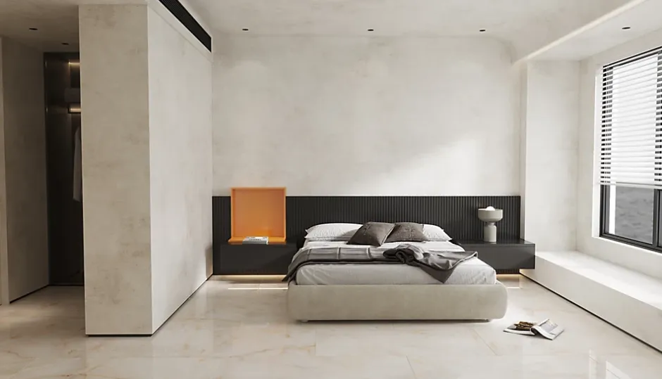 Limcaro Carrelage sol / mur effet marbre beige SUN ONYX l.60 x L.120 cm Brillant