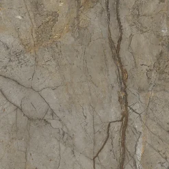 Aelle Carrelage Carrelage sol / mur effet marbre brun, gris 120X120 cm - SCULTOREA River grey J454