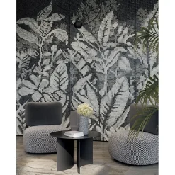 Aelle Carrelage Carrelage sol / mur effet marbre brun, gris 120X120 cm - SCULTOREA River grey J454