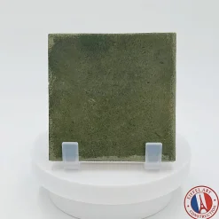 Aelle Carrelage carrelage sol / mur effet zellige bejmat vert 10x10 cm mate ARGILE KAKHI
